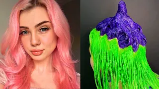 Supprising Self-Dying Colorful Hair Transformation Compilation That You'll Love! BEST COLORFUL HAIR!