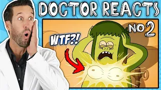 ER Doctor REACTS to Hilarious Regular Show Medical Scenes #2