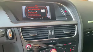 How to TURN OFF SPEED WARNING ON AUDI A1, A2, A3, A4, A5, A6, A7, A8, Q3, Q5, Q7