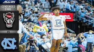 NC State vs. North Carolina Condensed Game | 2021-22 ACC Men’s Basketball