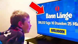 5 Kinder die in Fortnite GEBANNT WURDEN… (traurig)