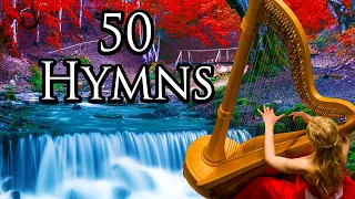 50 Glorious Hymns🙏🏼 Amazing Grace and More 🙏🏼 Harp Music for Worship