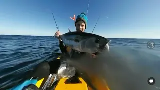 Port Macdonnell Southern Bluefin tuna from a Kayak