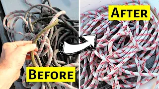 How To Wash Ropes & Lines | ⛵ Sailing Britaly ⛵