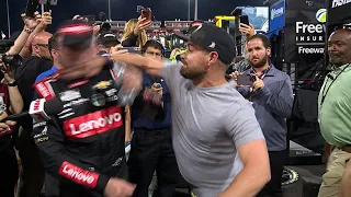 FIGHT AFTER ALL STAR RACE - RICKY STENHOUSE JR AND KYLE BUSCH AND TEAMS BRAWL AFTER NORTH WILKESBORO