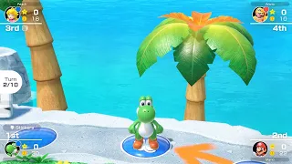Mario Party Superstars #357 Yoshi's Tropical Island Yoshi vs Peach vs Wario vs Mario