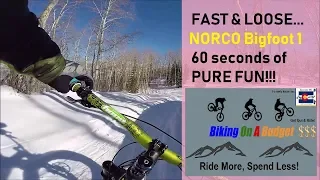 Snow Much Fun on the Norco Bigfoot 1... New Camera=Better Footage!