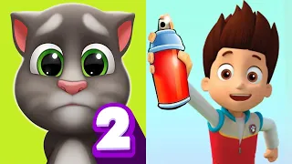 My Talking Tom 2 VS Paw Patrol Ryder Subway Surf