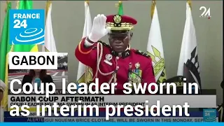 Gabon coup leader sworn in as interim president • FRANCE 24 English