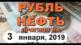 Курс доллара на сегодня, курс рубля на сегодня (обзор от 3 января 2019 года)