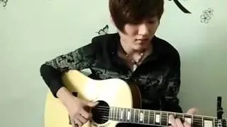 Yang Yang~ Guitar original《Travelling》.flv