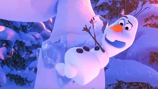 Olaf and The Snow Monster Scene - FROZEN (2013) Movie Clip