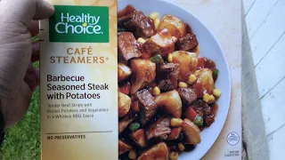 Healthy Choice Cafe Steamers "Barbecue Seasoned Steak with Potatoes" Meal Review