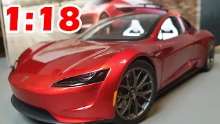 2021 Tesla Roadster 1:18 Diecast Model Unboxing Review