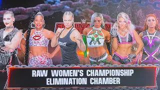 WWE 2K22 Women's Elimination Chamber Match CPU vs CPU simulation