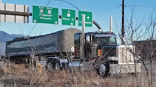 Truck Drivers on Highway 93 in Arizona, Truck Spotting USA