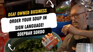 Deaf Owned Business - Soepbar Sordo in Ghent, Belgium!