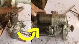 Amazing restoration of old truck self starter//truck starter motor repair//sangrities crafts