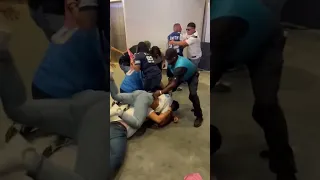 Chargers & Cowboys Fans Fight at SoFi Stadium