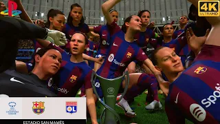 EA Sports® FC24 | Barcelona vs Lyon | UEFA Women's Champions League Final | PS5 4K Gameplay