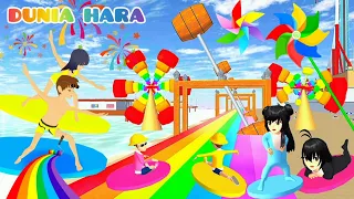 Hara Rambut Baru 2024 Yuta Parkour Selancar ke Villa Pribadi Berenang Pantai Sakura School Simulator