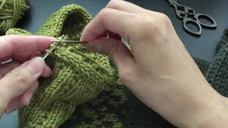 I-Cord bind off in the round and grafting
