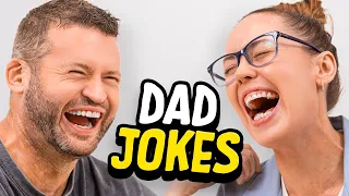 Dad Jokes | Don't Laugh Challenge | Andrew vs Steph | Raise Your Spirits