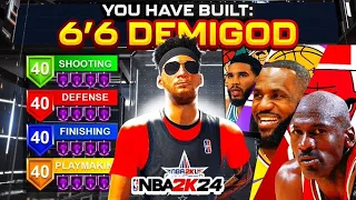 THIS 6'6 GUARD BUILD IS THE BEST BUILD ON NBA 2K24! DEMIGOD FLOOR-SPACING SLASHER! BEST BUILD 2K24