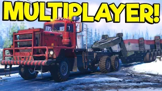 I Tried to Tow Spycakes on a Trailer and It was a Disaster! - Snowrunner Multiplayer Gameplay