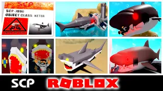 Scp Shark Scp 7890 Scp 1128 Scp 1057 In 20 Roblox Games