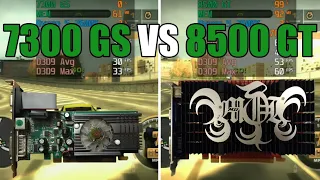GeForce 7300 GS vs GeForce 8500 GT Test In 6 Games (No FPS Drop - Capture Card)