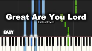 Casting Crowns - Great Are You Lord (Dieu Tu Es Grand) | EASY PIANO TUTORIAL BY Extreme Midi