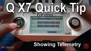 Taranis Q X7 Quick Tips: Setting up and using/showing telemetry (RSSI etc.)