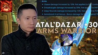 Atal'Dazar +30 | ARMS Warrior | Dragonflight Season 3