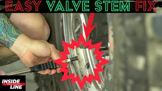 How To Replace Your Valve Stem WITHOUT Removing Your Tire, Easy Trail Fix | Inside Line