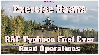 RAF Typhoon First Ever Road Operations | Finland Exercise Baana. #raf #typhoon #finland #f35 #f18