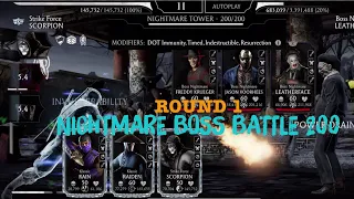 Nightmare Tower Boss Battle 200+Rewards| A Diamond & An Epic Equipment| Round 1| MK Mobile Gaming