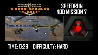 SPEEDRUN: C&C Tiberian Sun Nod Mission 7 (Hard). NO GLITCH.