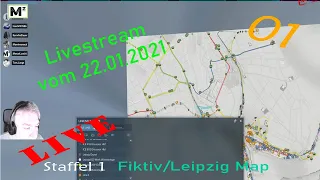 Livestream vom 22.01.2021 [S1-L1] |Fiktiv/Leipzig Map | Transport Fever 2