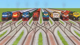 8️⃣ Rails Running At New Lotus Branched Railroad Track// train simulator 2023