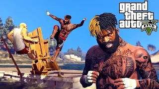 Grand Theft Auto V: Hardest Knockouts (K.Os) #10 (Punches, Crazy Kicks, Brutal Kills, MMA Takedowns)