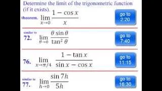 calc 1.3_Limits Involving Trigonometry