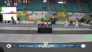 2023 1431 T64 23 F S Individual Tunis TUN GP GREEN KAPYDZHY KAZ vs JEON KOR