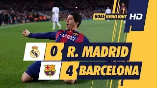 Real Madrid vs Barcelona 0-4 score ● All Goals and Highlights ● English Commentary ●LA League ●  HD