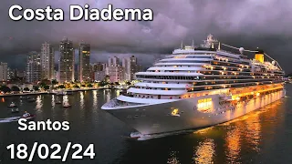 COSTA DIADEMA LEAVING PORTO SANTOS 18/02 #cruzeiro @naviodecruzeiroenovidades #ship