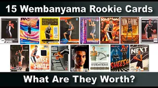 15 Different Victor Wembanyama Rookie Cards - What Are They Worth - 2023 Panini NBA Hoops