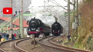 Steam Train Race up the Tharandt Incline | Hazara Express Arrival and Derail Train 105UP-jaancool