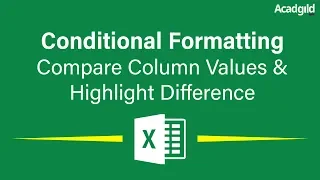 How to Compare 2 Columns in Excel Using Conditional Formatting | Advanced Conditional Formatting #1