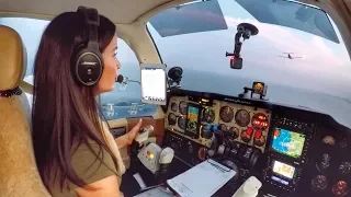 Capt Valerie BLOWS AWAY my TBM850 with her TURBOCHARGED BARON!