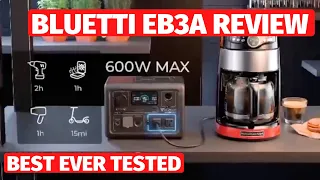 Bluetti EB3A Review solar power station review and test -  portable power station